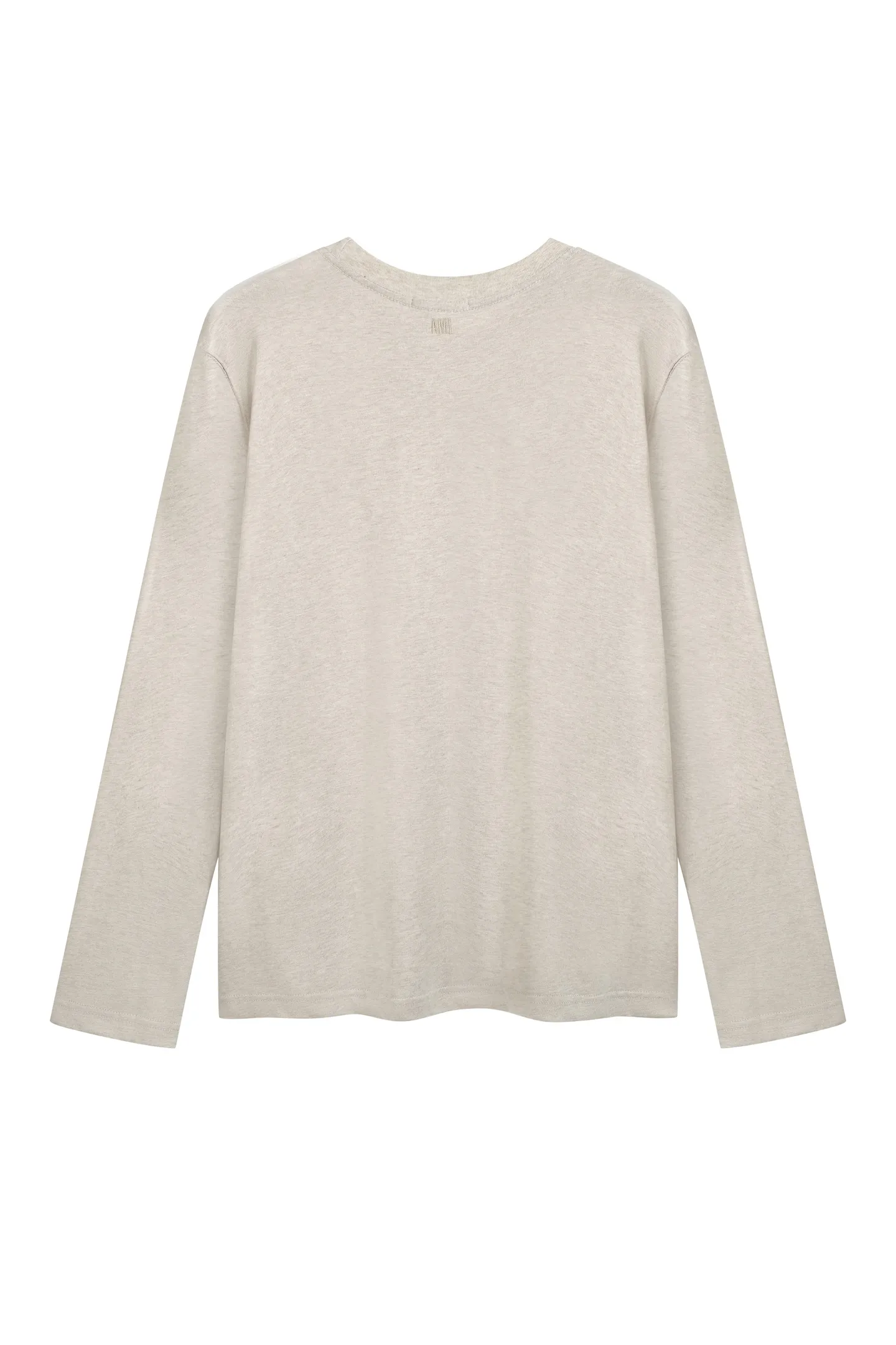 Caihuaxing In Stock Qi🚨 A 9006#AM French minimalist style peach heart small logo embroidered long-sleeved T-shirt Caihuaxing Black White S-XL size 51 A 9006#13012002
